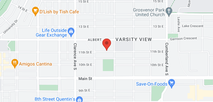 map of 1125B 11th ST E